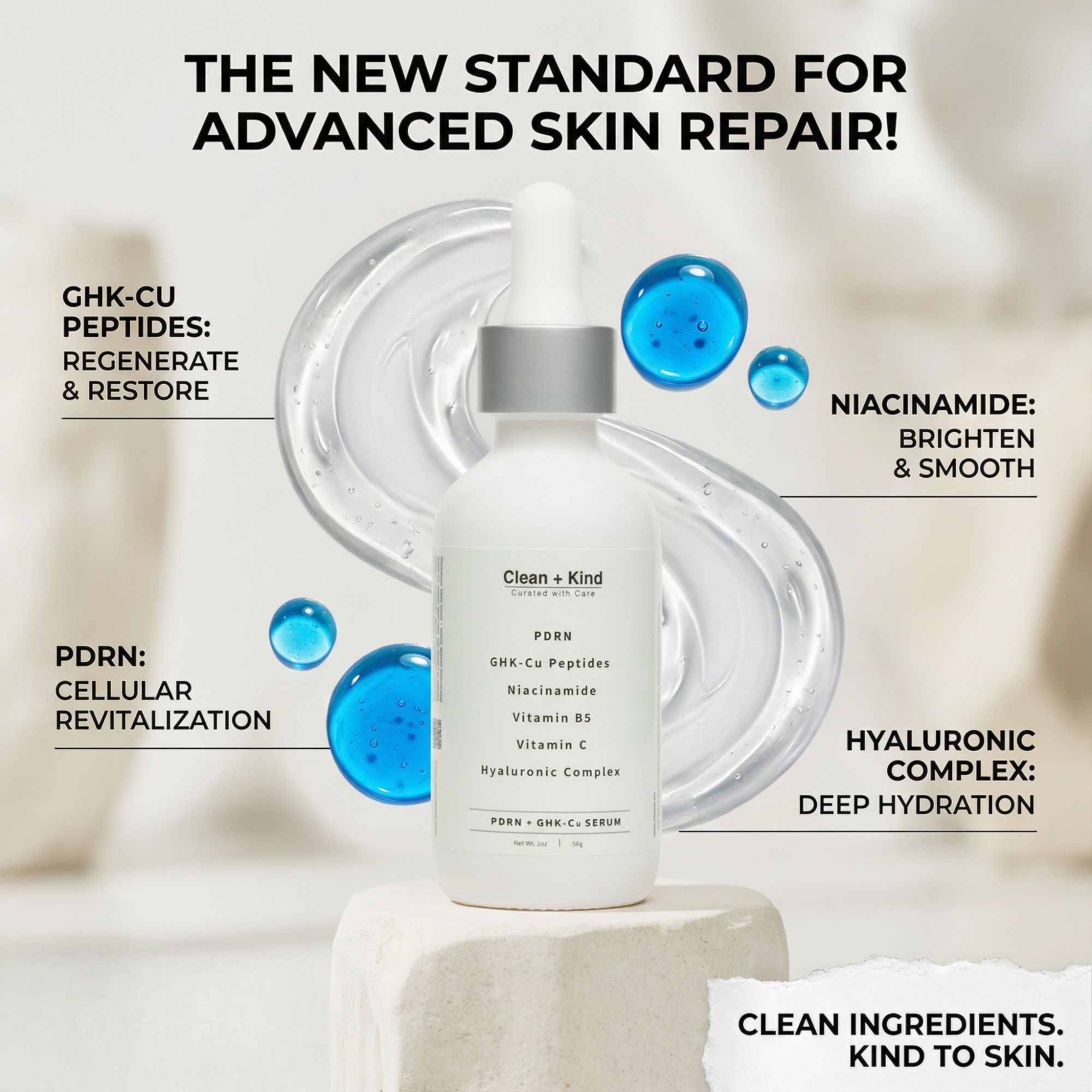 Clean + Kind PDRN + GHK-Cu Peptide Serum