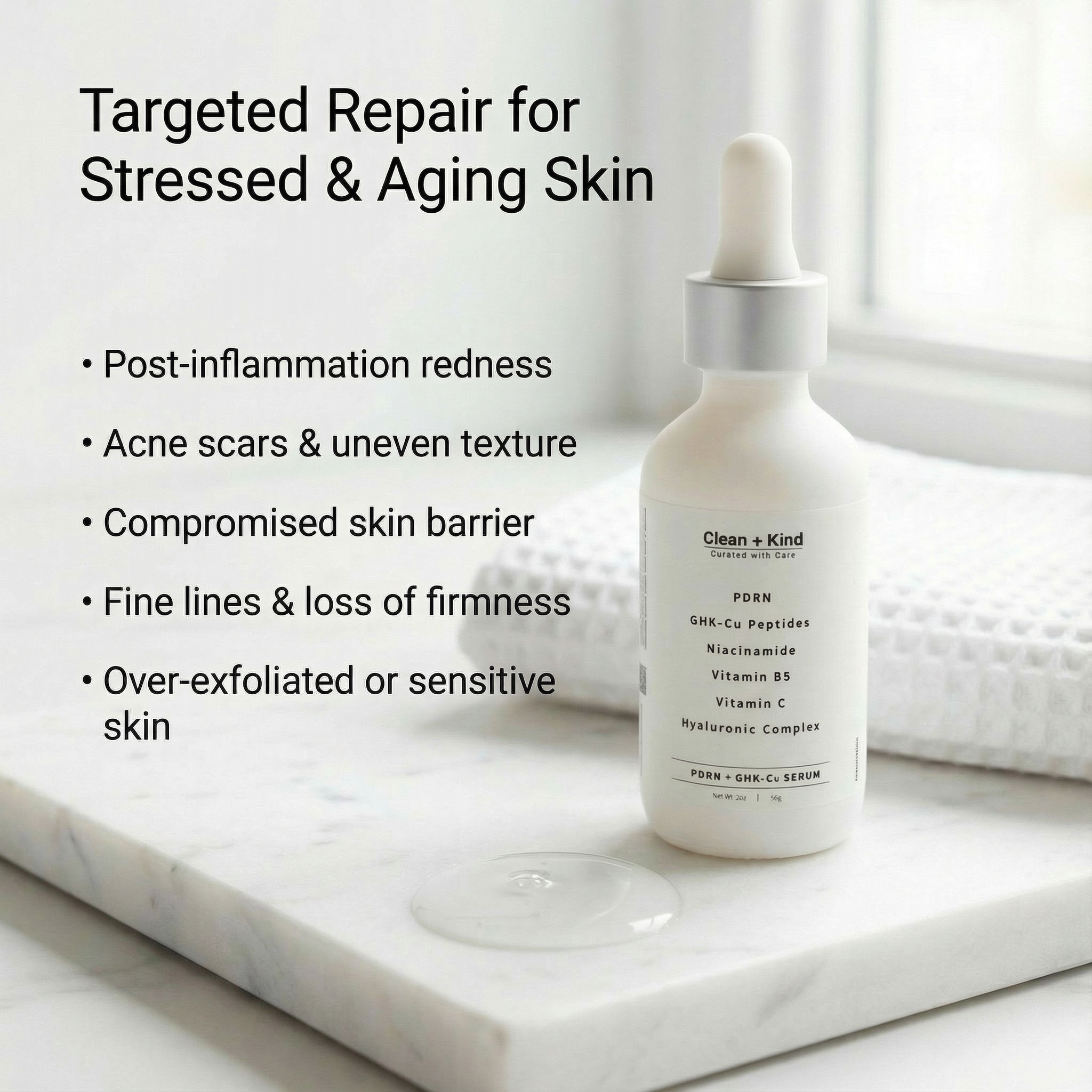Clean + Kind PDRN + GHK-Cu Peptide Serum