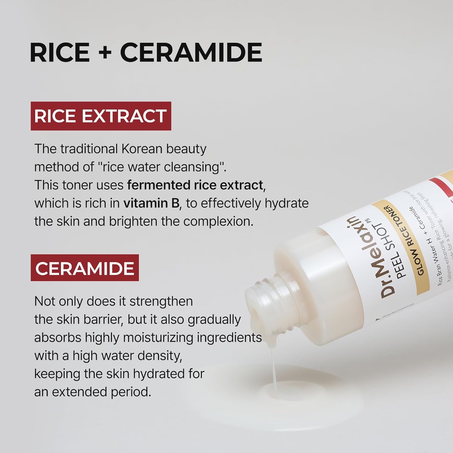 Dr. Melaxin Peel Shot Glow White Rice Toner (200ml)