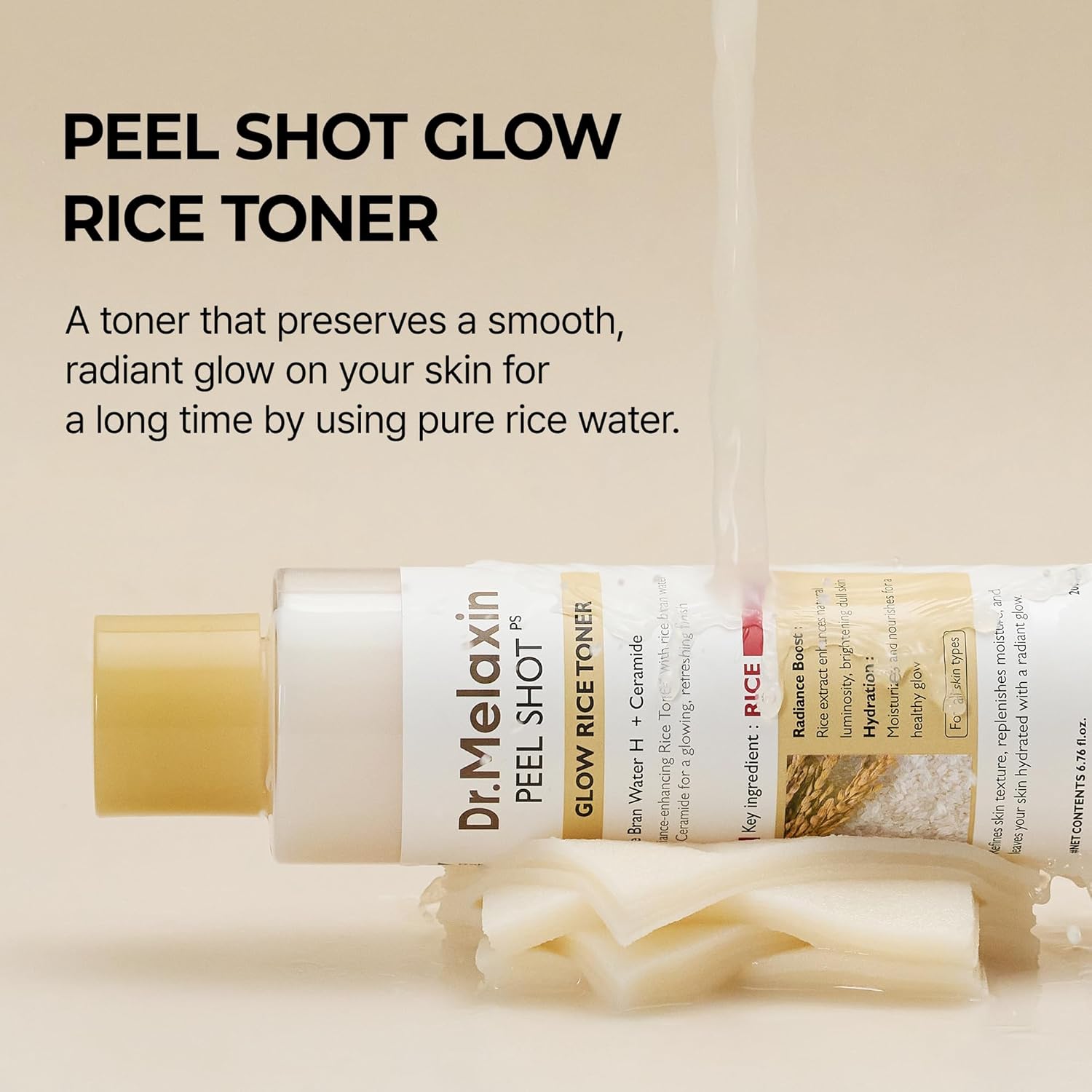 Dr. Melaxin Peel Shot Glow White Rice Toner (200ml)