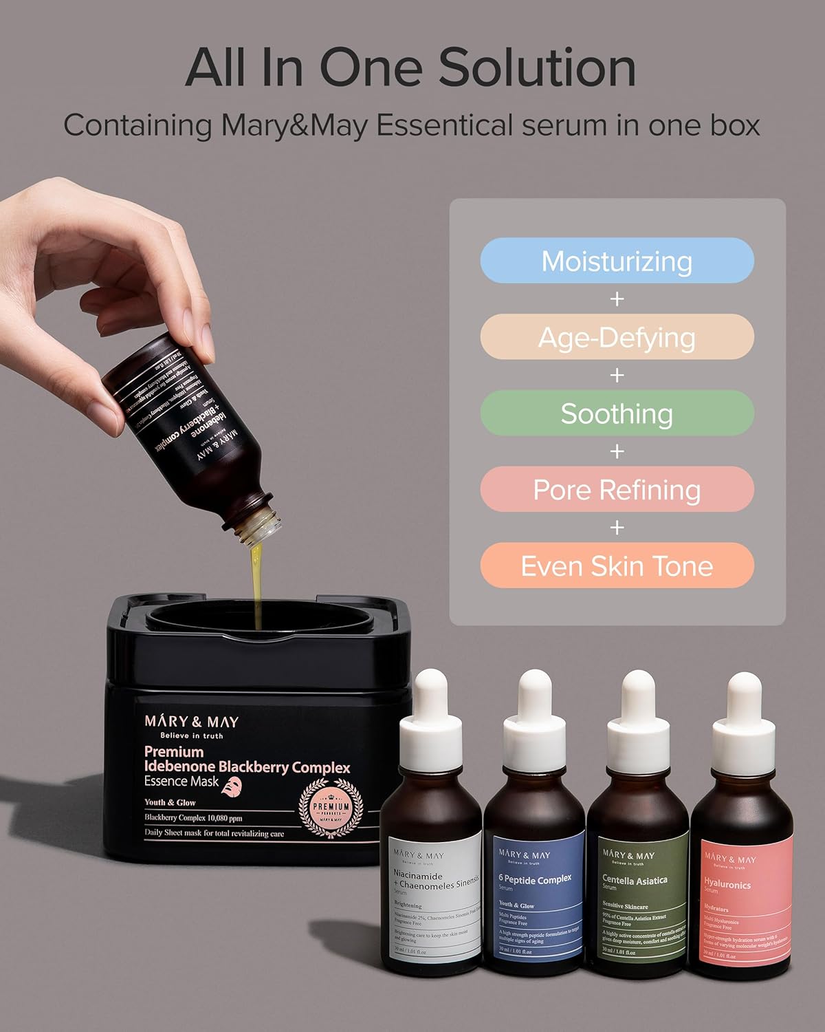 Mary & May Premium Idebenone + Blackberry Essence Mask