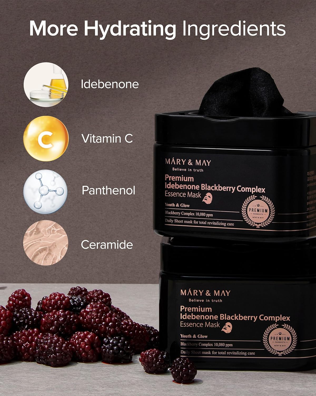 Mary & May Premium Idebenone + Blackberry Essence Mask