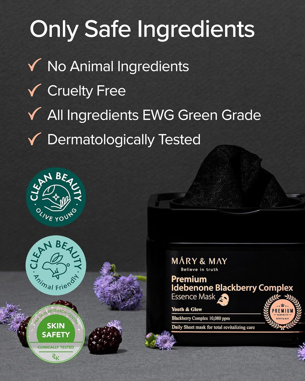 Mary & May Premium Idebenone + Blackberry Essence Mask