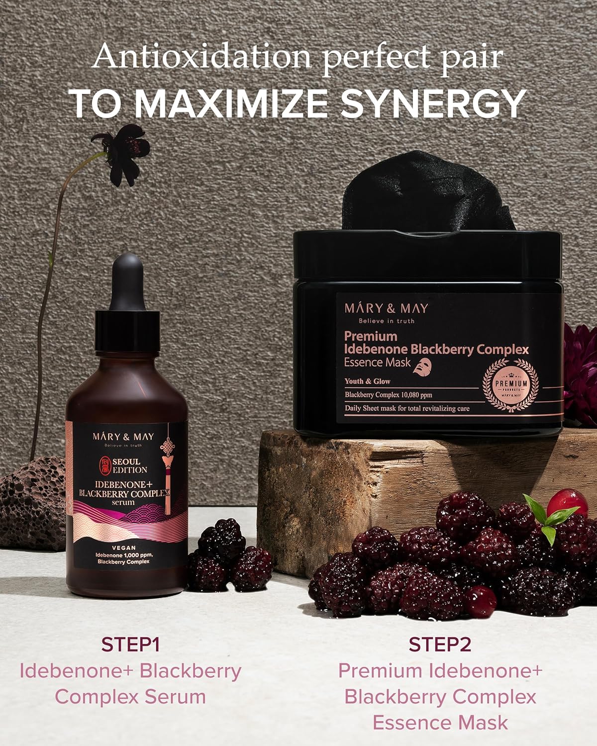 Mary & May Idebenone + Blackberry Complex Serum (30ml)