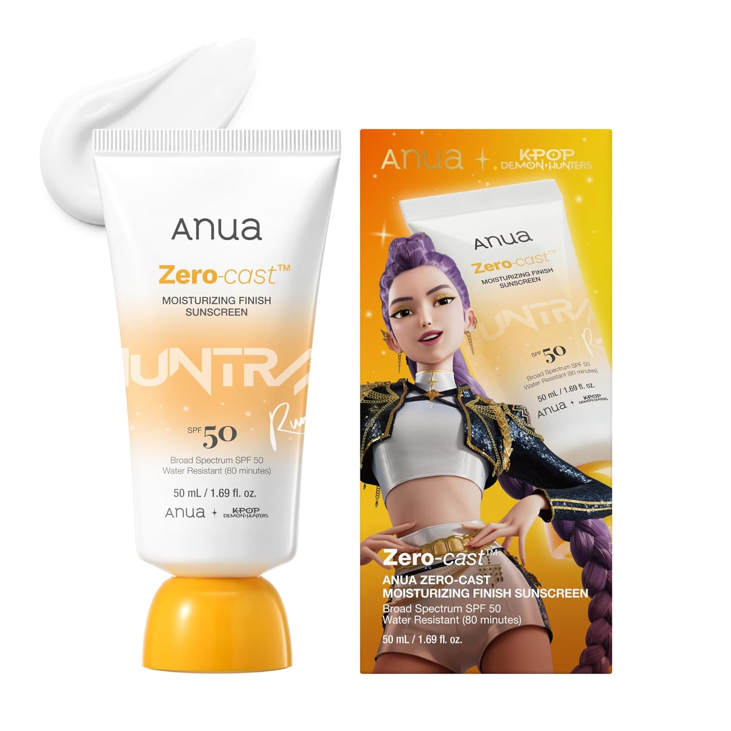 Anua Zero-Cast Moisturizing Sunscreen SPF 50 (50ml)