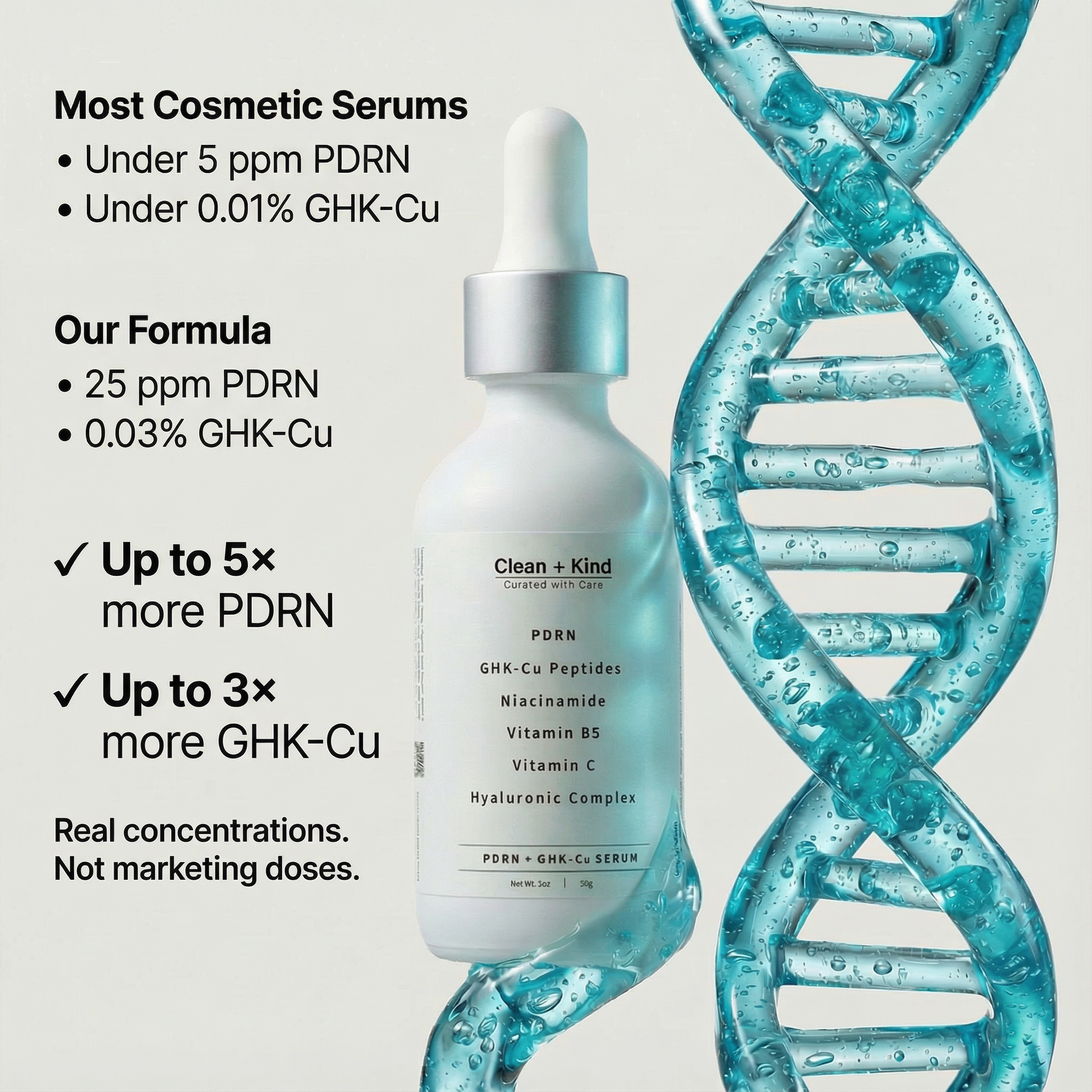 Clean + Kind PDRN + GHK-Cu Peptide Serum