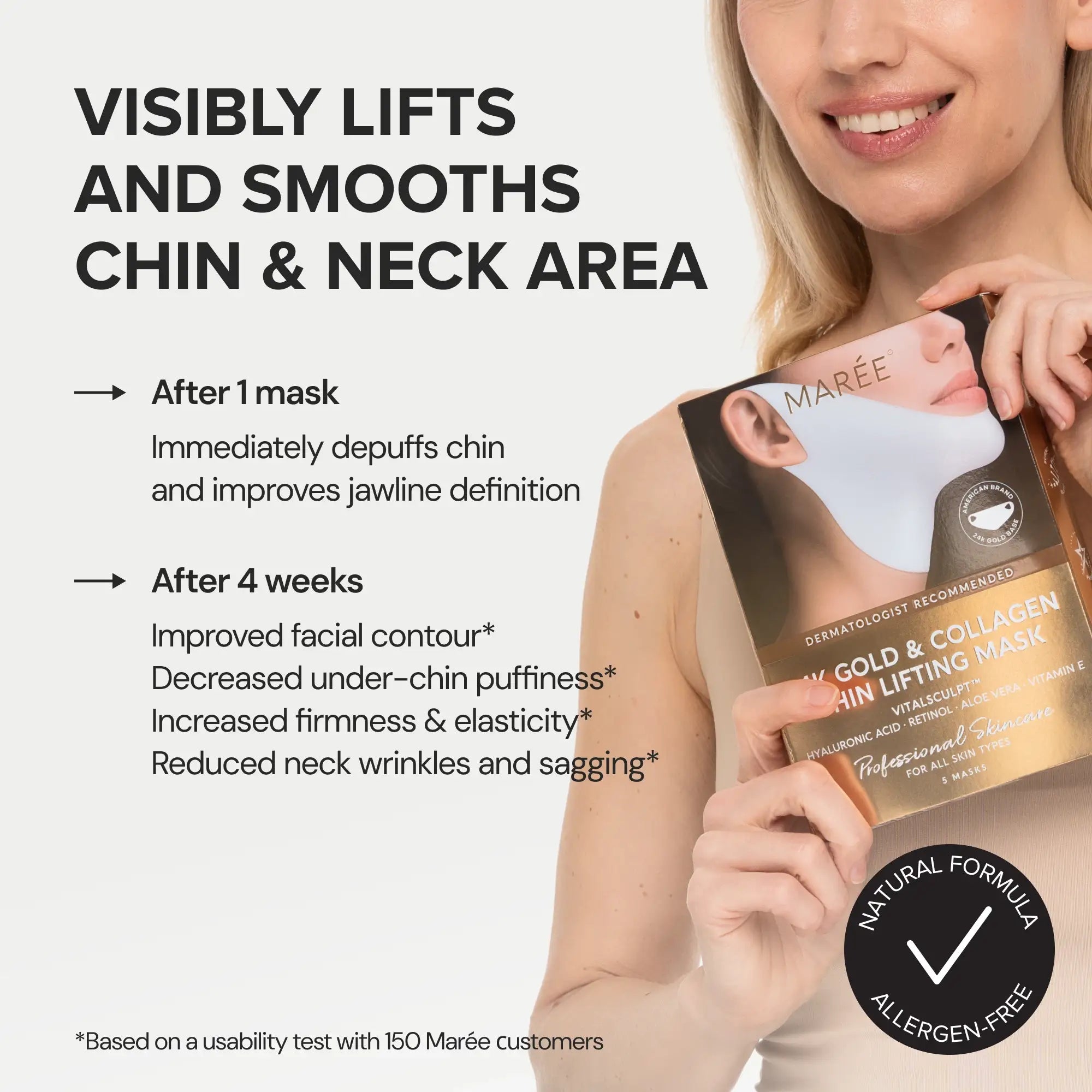 Maree 24K Gold V-Line Lifting Mask