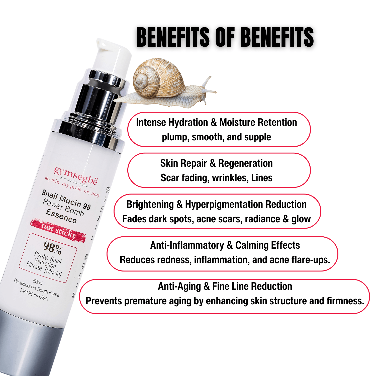 Snail Mucin 98 Power Bomb Essence (50ml)