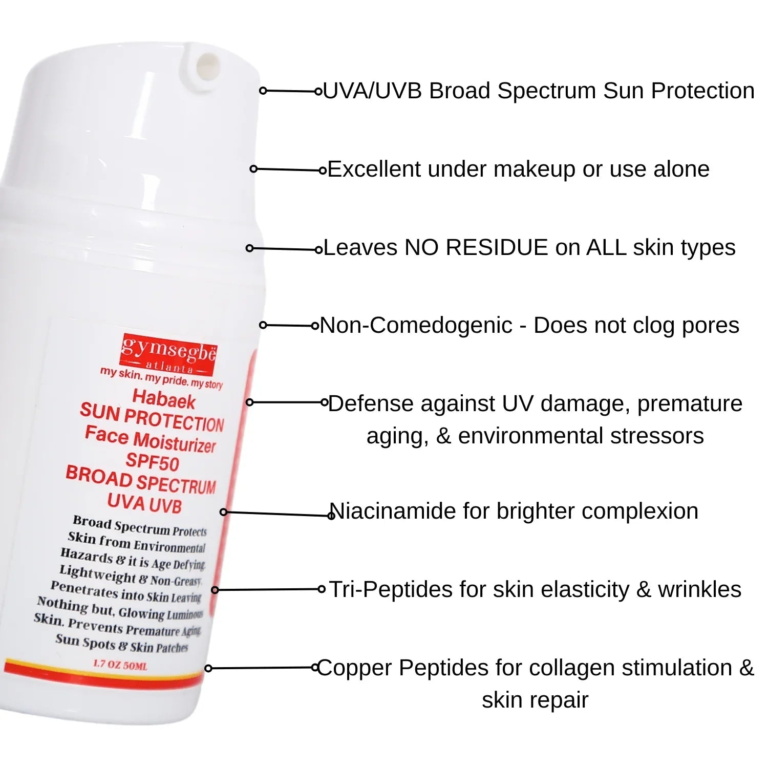 gymsegbë Habaek Sun Protection SPF 50 Moisturizer