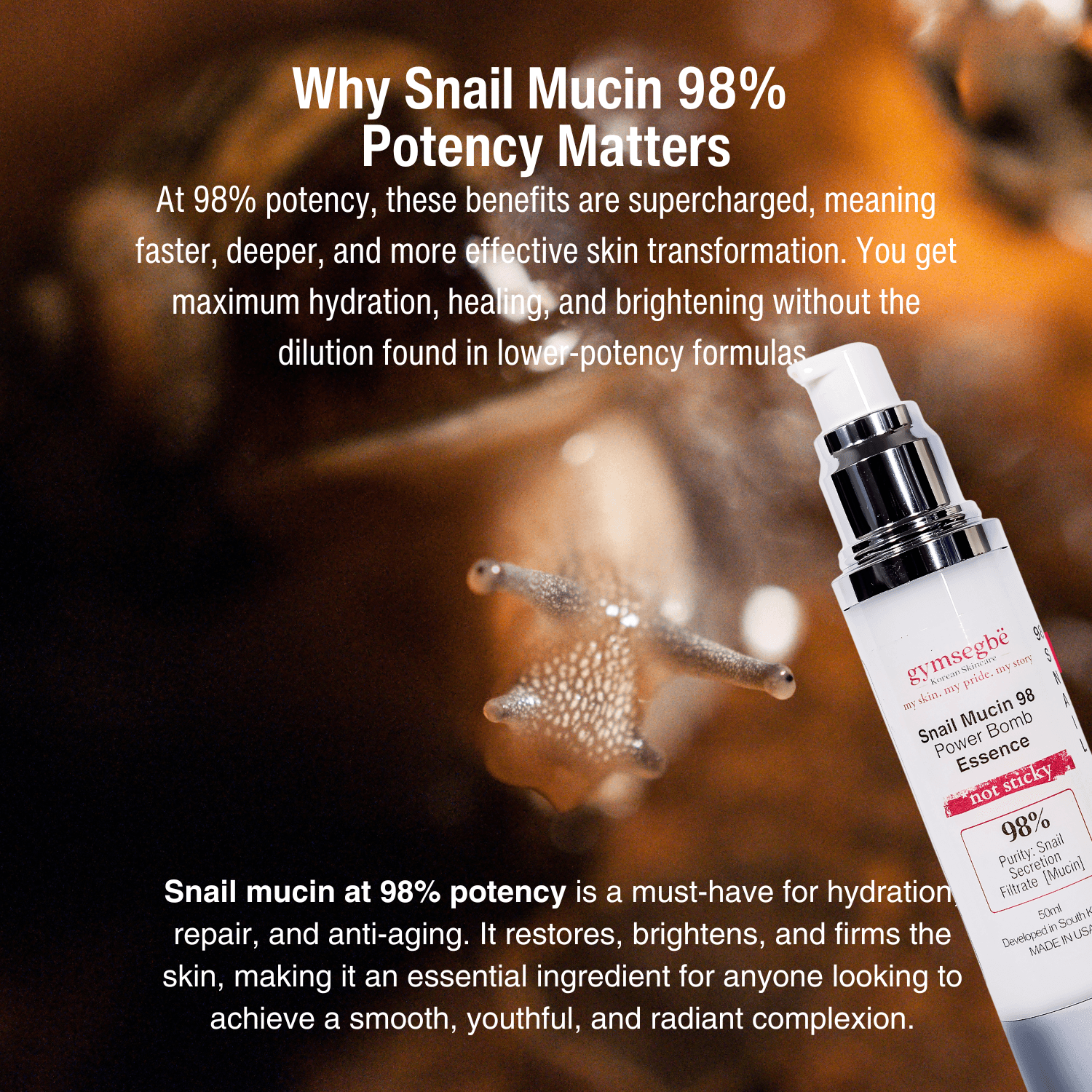 Snail Mucin 98 Power Bomb Essence (50ml)